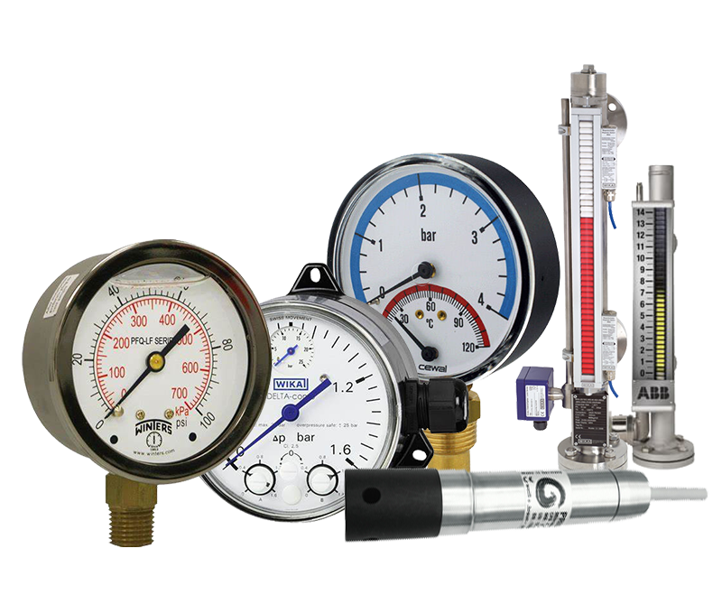 Pressure, Temperature and Level Gauges